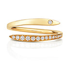 18ct Yellow Gold Diamond Dress Ring 0.14 CT