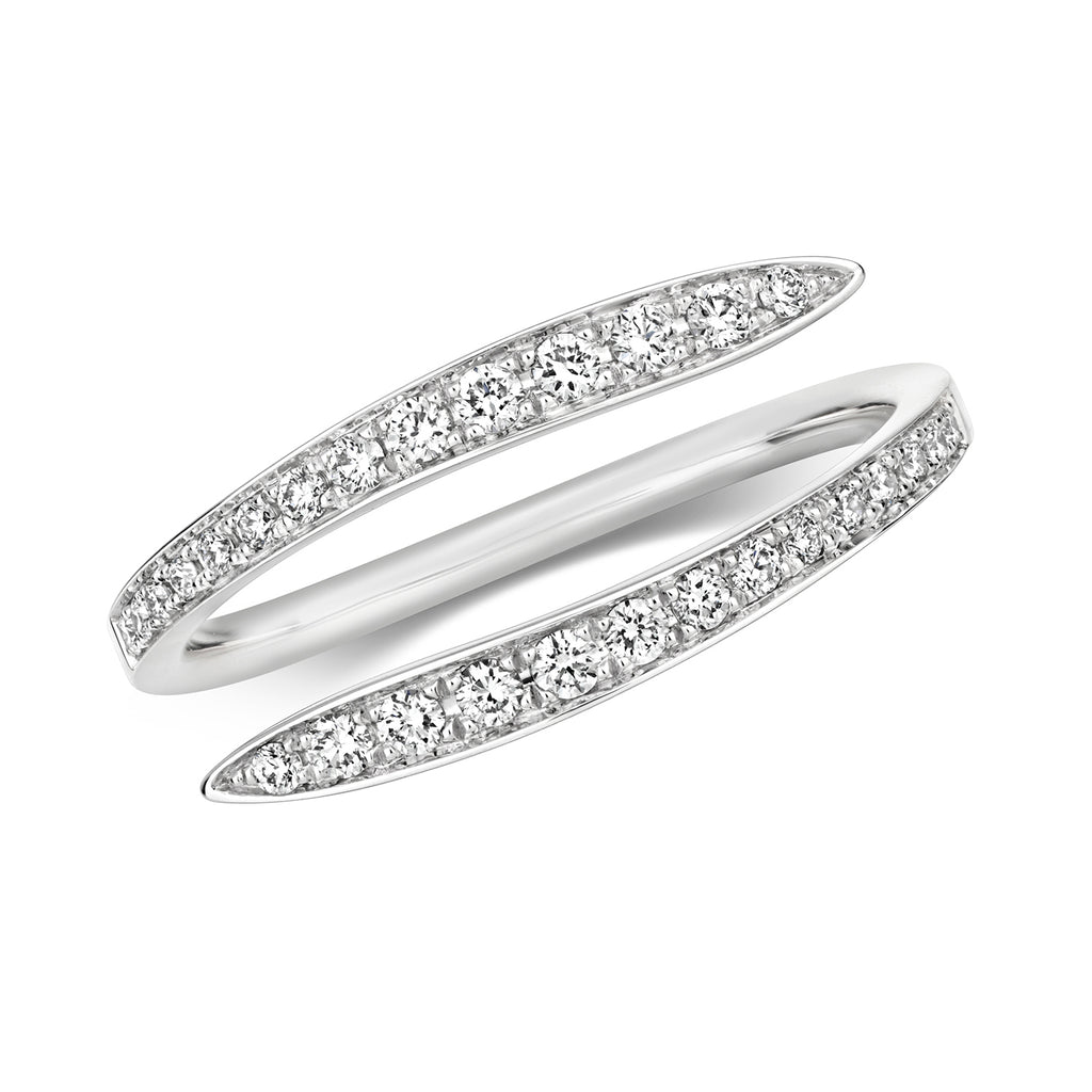 18ct White Gold Diamond Dress Ring 0.24 CT