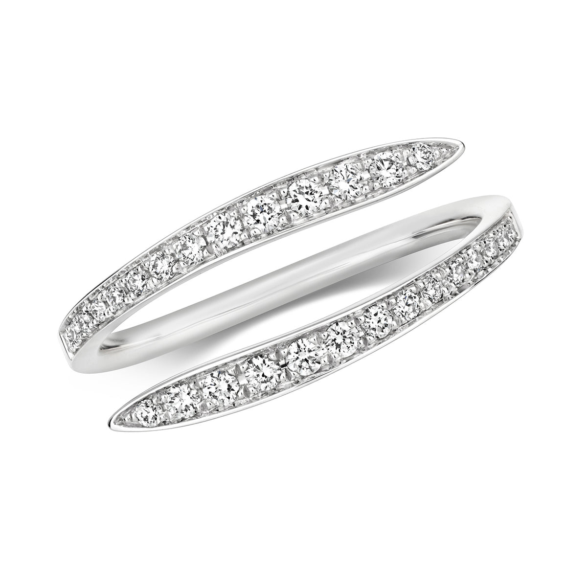 18ct White Gold Diamond Dress Ring 0.24 CT