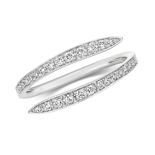 18ct White Gold Diamond Dress Ring 0.24 CT