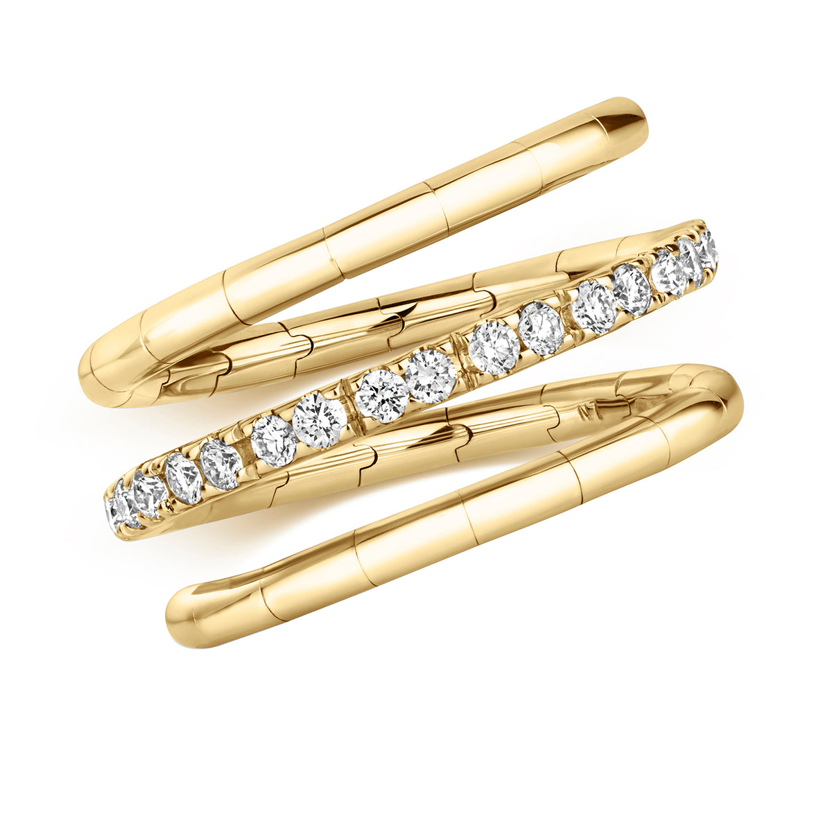 18ct Yellow Gold Diamond Dress Ring 0.38 CT