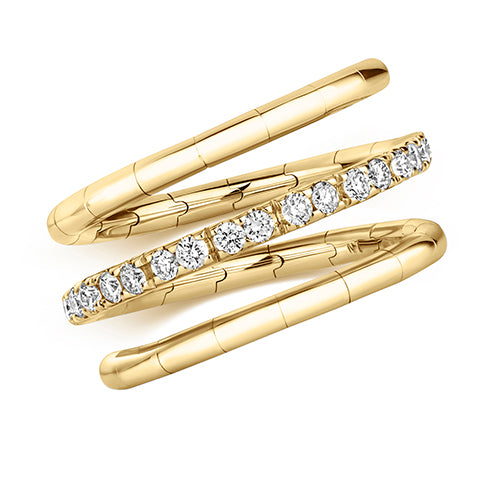 18ct Yellow Gold Diamond Dress Ring 0.38 CT