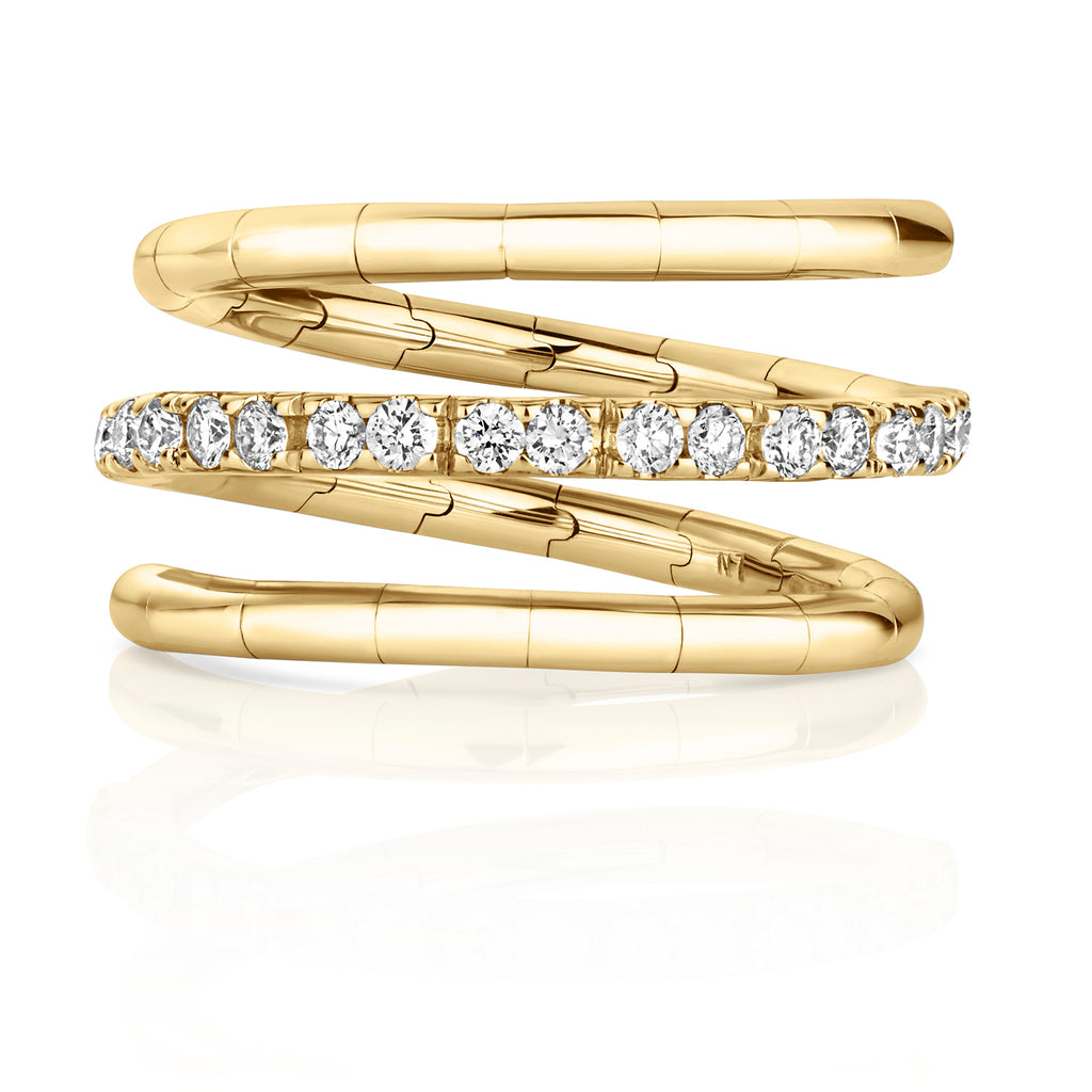18ct Yellow Gold Diamond Dress Ring 0.38 CT