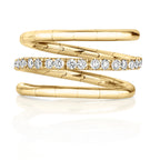 18ct Yellow Gold Diamond Dress Ring 0.38 CT