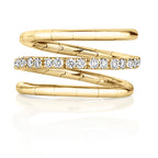 18ct Yellow Gold Diamond Dress Ring 0.38 CT