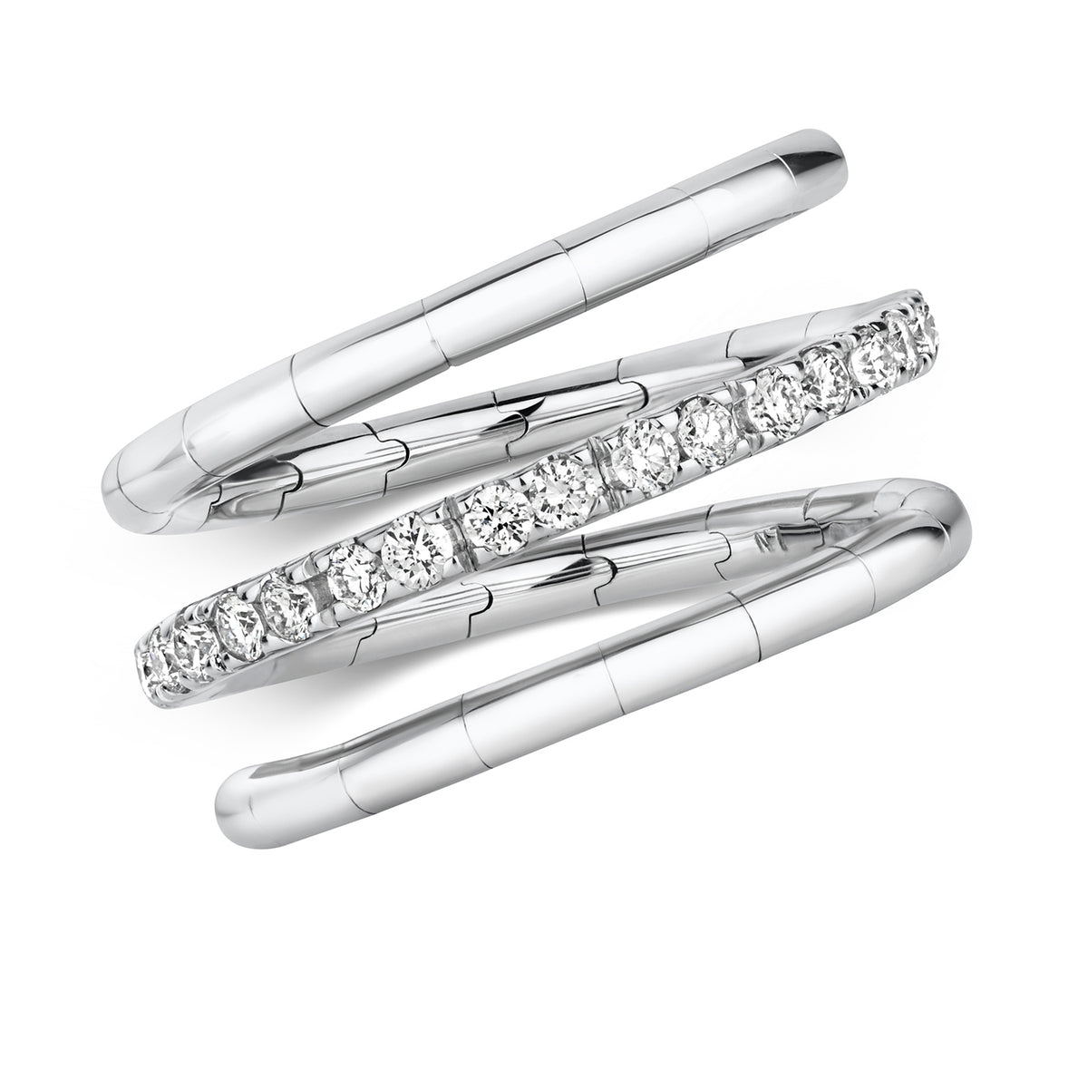 18ct White Gold Diamond Dress Ring 0.38 CT