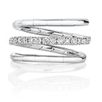 18ct White Gold Diamond Dress Ring 0.38 CT