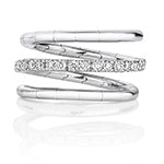 18ct White Gold Diamond Dress Ring 0.38 CT