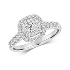 18ct White Gold Diamond Engagement Ring 0.65 CT