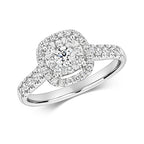 18ct White Gold Diamond Engagement Ring 0.65 CT