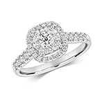 18ct White Gold Diamond Engagement Ring 0.65 CT