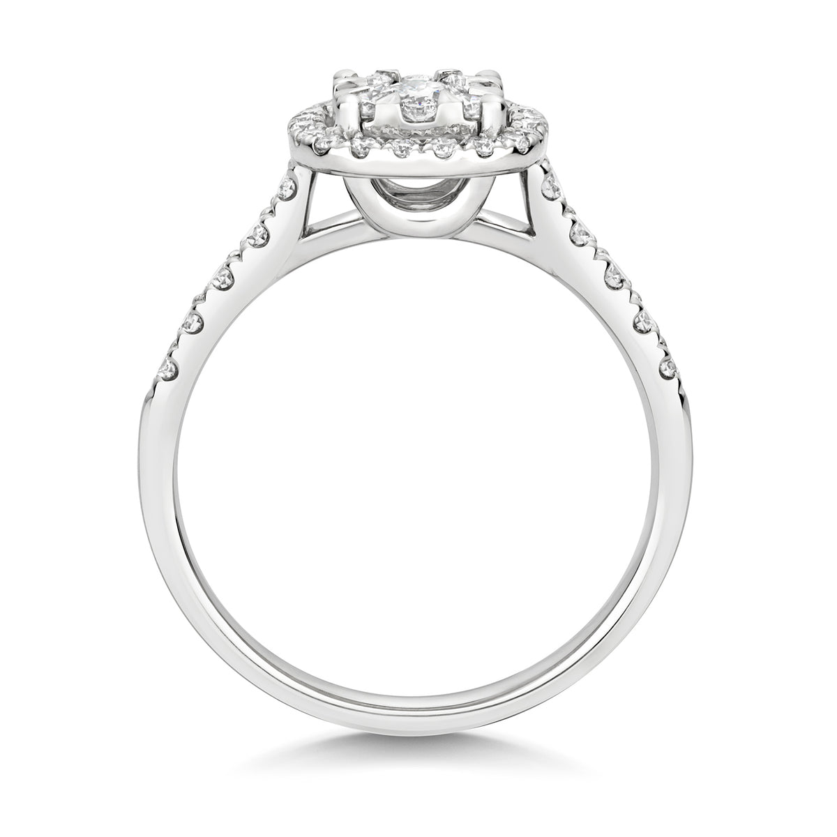 18ct White Gold Diamond Engagement Ring 0.65 CT