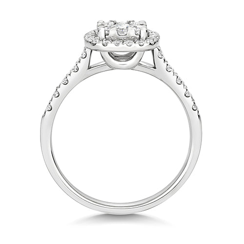 18ct White Gold Diamond Engagement Ring 0.65 CT