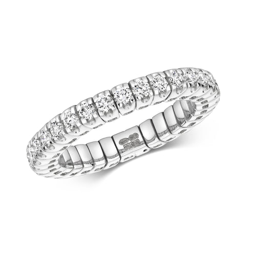 Modrwy Ffansi Diemwnt Aur Gwyn 18ct 0.91 CT