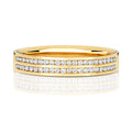 18ct Yellow Gold Diamond Wedding Band Ring 0.22 CT