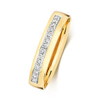 18ct Yellow Gold Diamond Wedding Band Ring 0.16 CT