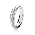 18ct White Gold Diamond Wedding Band Ring 0.16 CT