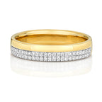18ct Yellow Gold Diamond Wedding Band Ring 0.2 CT