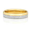 18ct Yellow Gold Diamond Wedding Band Ring 0.2 CT