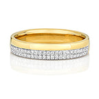 18ct Yellow Gold Diamond Wedding Band Ring 0.2 CT