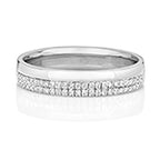 18ct White Gold Diamond Wedding Band Ring 0.2 CT