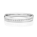 18ct White Gold Diamond Wedding Band Ring 0.15 CT