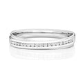 18ct White Gold Diamond Wedding Band Ring 0.15 CT