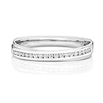 18ct White Gold Diamond Wedding Band Ring 0.15 CT
