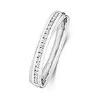 18ct White Gold Diamond Wedding Band Ring 0.15 CT