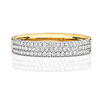 18ct Yellow Gold Diamond Wedding Band Ring 0.34 CT