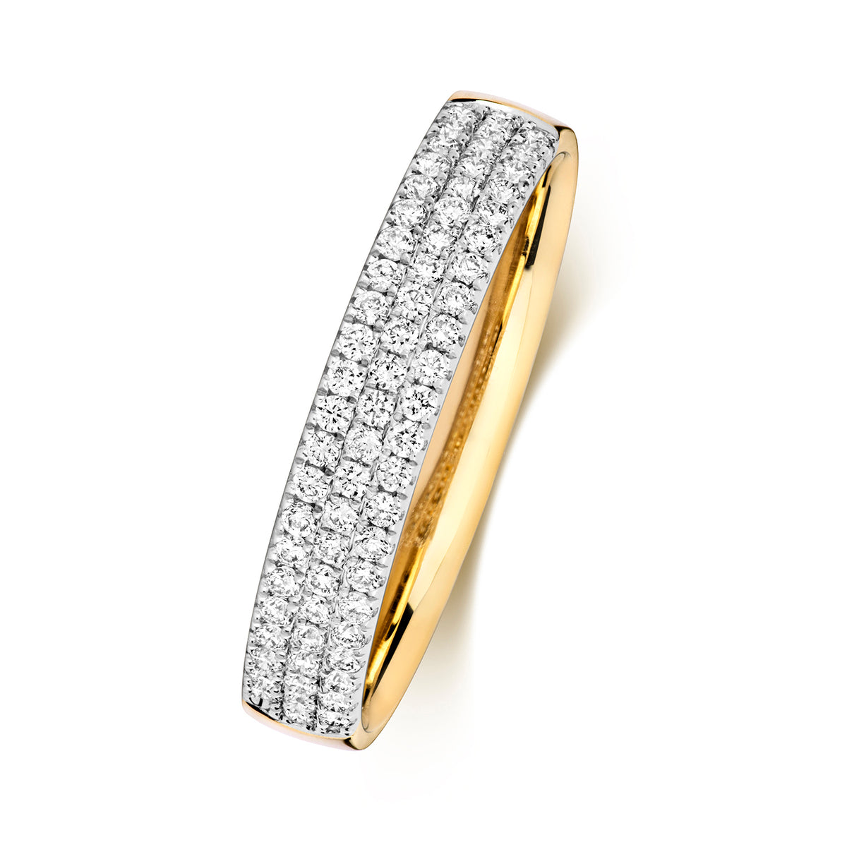 18ct Yellow Gold Diamond Wedding Band Ring 0.34 CT