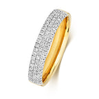 18ct Yellow Gold Diamond Wedding Band Ring 0.34 CT