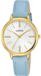 Lorus Ladies Watch with White Dial and Blue Strap RG214QX8