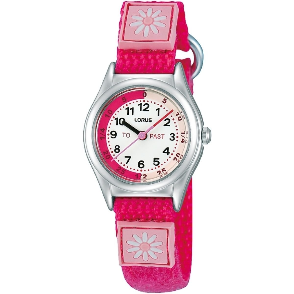 Lorus Kids Time Teacher Watch with Pink Strap RG253KX9