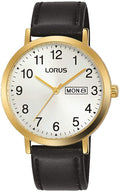 Lorus Gents Watch with Silver Dial and Black Strap RH338AX9