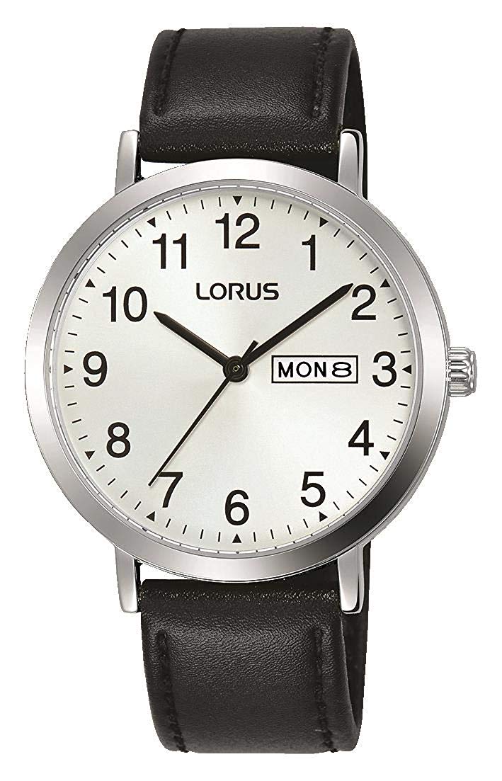 Lorus Classic Gents Watch with Black Leather Strap RH339AX9