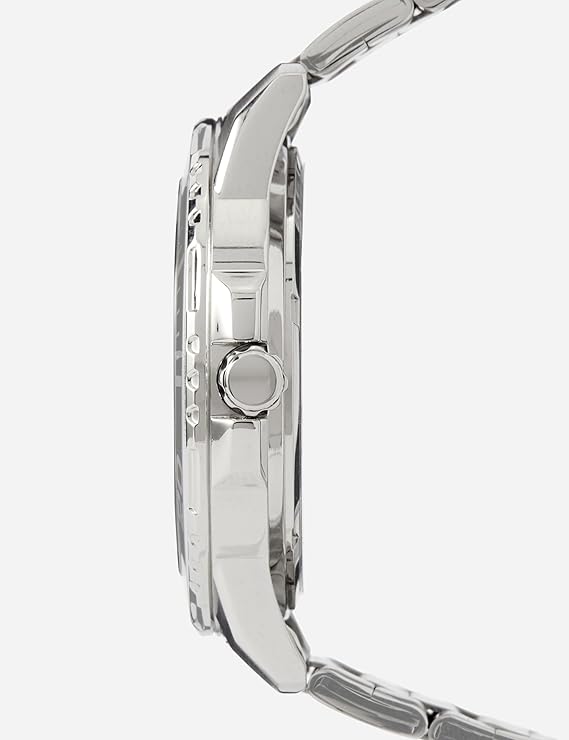 Lorus Mens Watch with Orange Dial and Silver Stainless Steel Strap RH361AX9