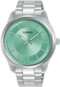 Lorus Men's Watch with Mint Green Dial and Silver Bracelet RH931RX9