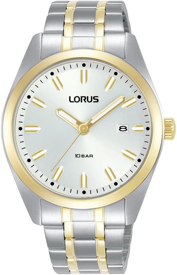 Lorus Men's Watch with Silver Dial and Two Tone Bracelet RH978PX9