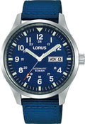 Lorus Men Automatic Watch with Blue Dial and Blue Strap RL409BX9