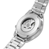 Lorus Mens Automatic Watch with Black Dial and Silver Bracelet RL417BX9
