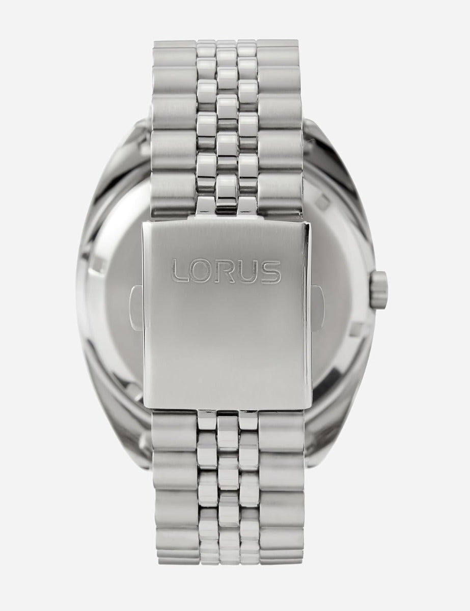 Lorus Mens Automatic Watch with Grey Dial and Silver Bracelet RL447BX9