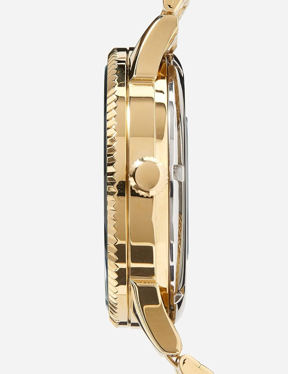 Lorus Mens Automatic Watch with Green Dial and Gold Stainless Steel Bracelet RL468AX9