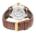 Lorus Mens Automatic Watch with White Dial and Brown Leather Strap RL490BX9