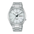 Lorus Men's Automatic Watch with White Dial and Silver Bracelet RL497AX9