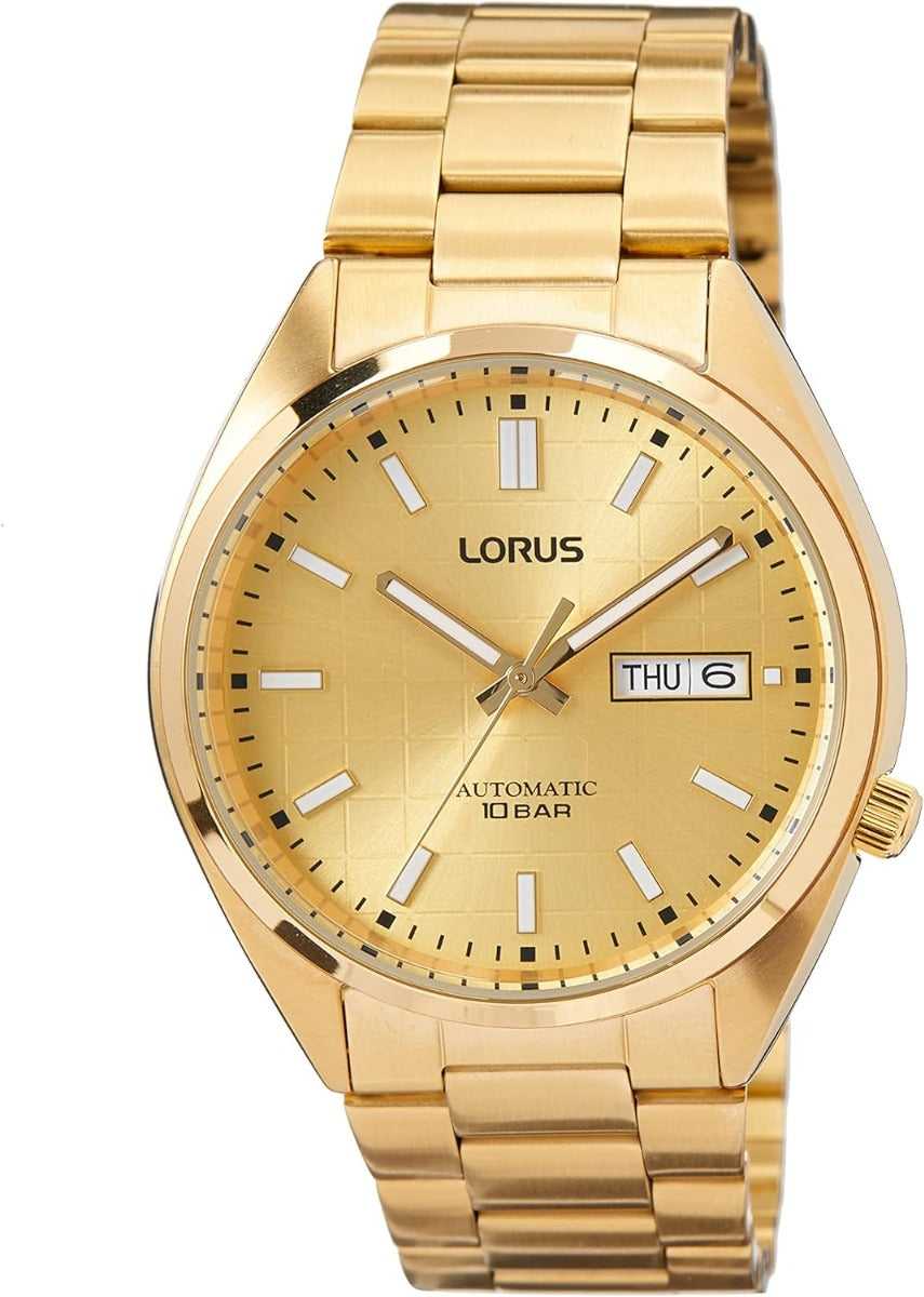 Lorus Mens Automatic Watch with Gold Dial RL498AX9