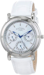 Rotary Womens Classic Watch with White Leather Strap RLS00024/07/WS