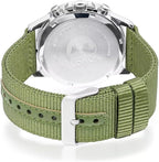 Lorus Men's Chronograph Watch with Luminous Dial and Green Nylon Strap RM345JX9