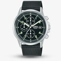 Lorus Men's Chronograph Watch with Black Dial and Black Nylon Strap RM347JX9
