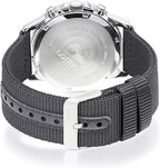 Lorus Men's Chronograph Watch with Black Dial and Black Nylon Strap RM347JX9